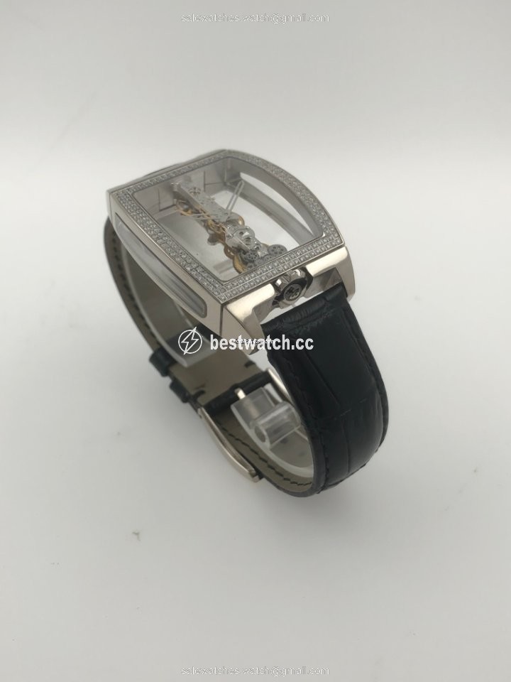 IMG_9085 Corum Golden Bridge Mens watch Unisex Manual winding White gold 113.161.69 0001 0000 Replica 2