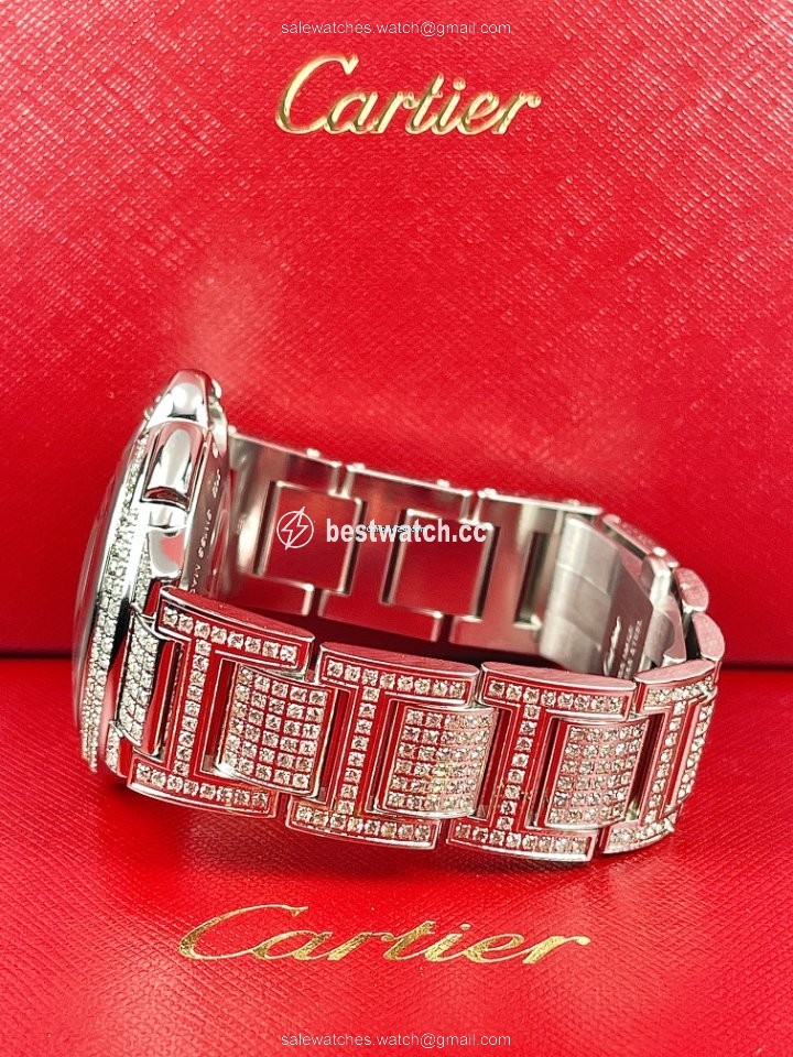 IMG_9085 Cartier Ballon Bleu 44mm Mens watch Unisex Automatic Steel W6920025 Replica 2