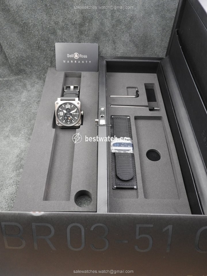 IMG_9085 Bell & Ross BR 03-51 GMT Mens watch Unisex Automatic Titanium BR03-51GMT Replica 2