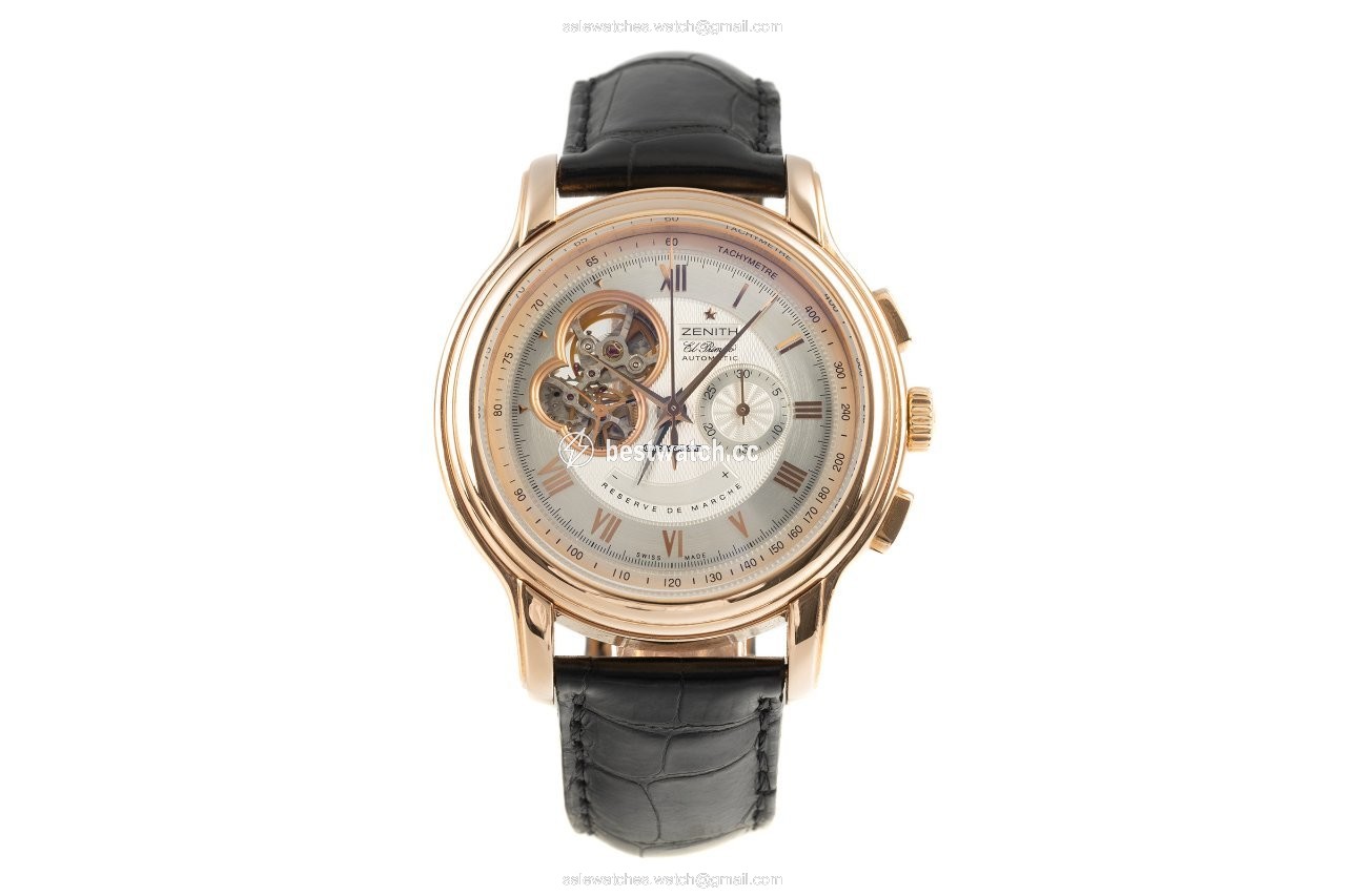 IMG_9085 Zenith El Primero Chronomaster Mens watch Unisex Automatic Red gold 18.1260.4021 Replica 2