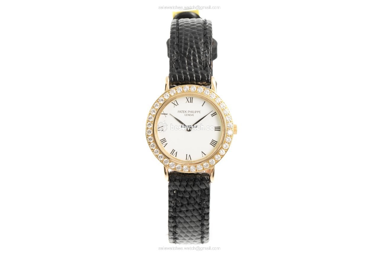 IMG_9085 Patek Philippe Calatrava Womens watch Quartz Yellow gold 4820 Replica 2