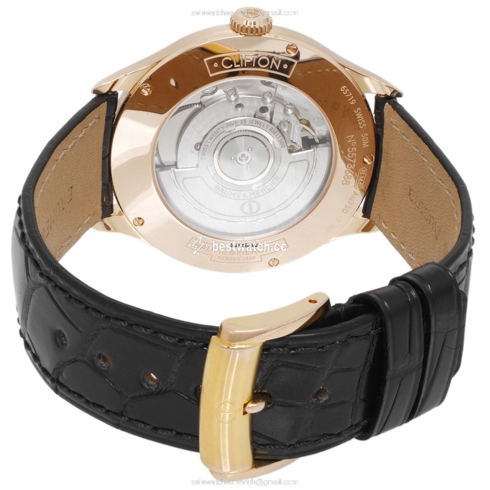 IMG_9085 Baume & Mercier Clifton Automatic Rose gold M0A10104 Replica 2