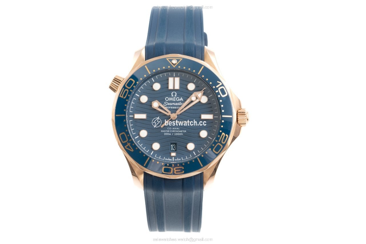 IMG_9085 Omega Seamaster Diver 300 M Mens watch Unisex Automatic Red gold 210.62.42.20.03.001 Replica 2