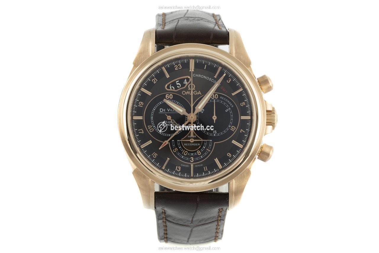 Omega De Ville Mens watch Unisex Automatic Red gold 422.53.44.52.13.001 Replica 2