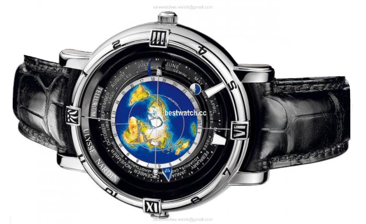 Ulysse Nardin Mens watch Unisex Automatic Platinum 889-70 Replica 2