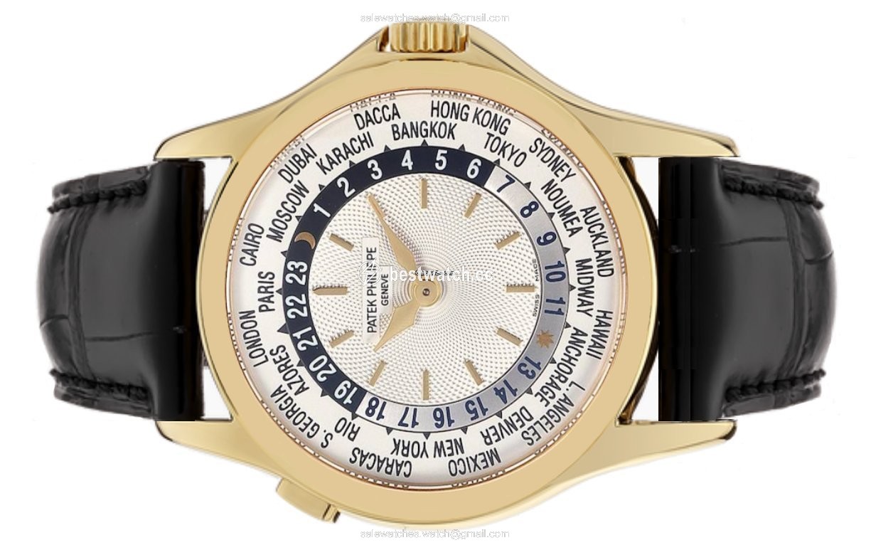 IMG_9085 Patek Philippe World Time Mens watch Unisex Automatic Yellow gold 5110J-001 Replica 2