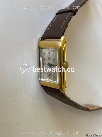 IMG_9085 Omega Mens watch Unisex Manual winding Yellow gold Tank Rectangular 88139 Replica 2