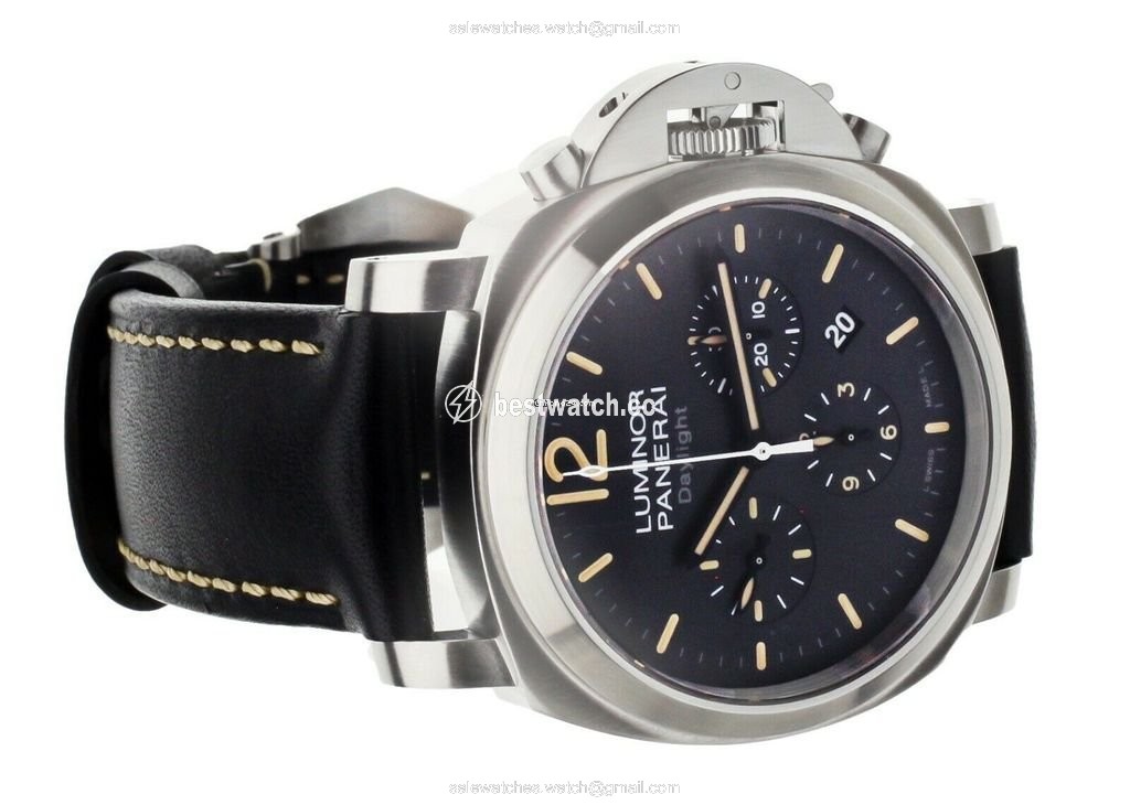 IMG_9085 Panerai Luminor Chrono Mens watch Unisex Automatic Steel PAM356 Replica 2