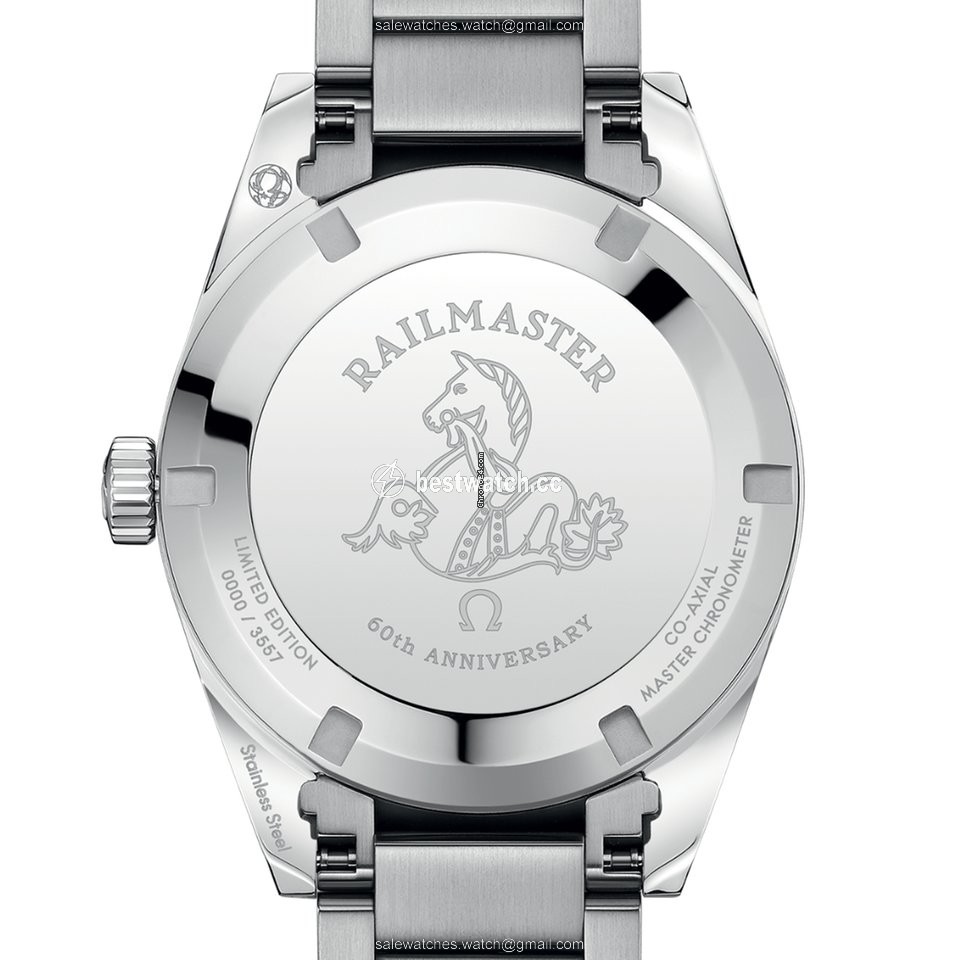 Omega Seamaster Railmaster Mens watch Unisex Automatic Steel 220.10.38.20.01.002 Replica 2