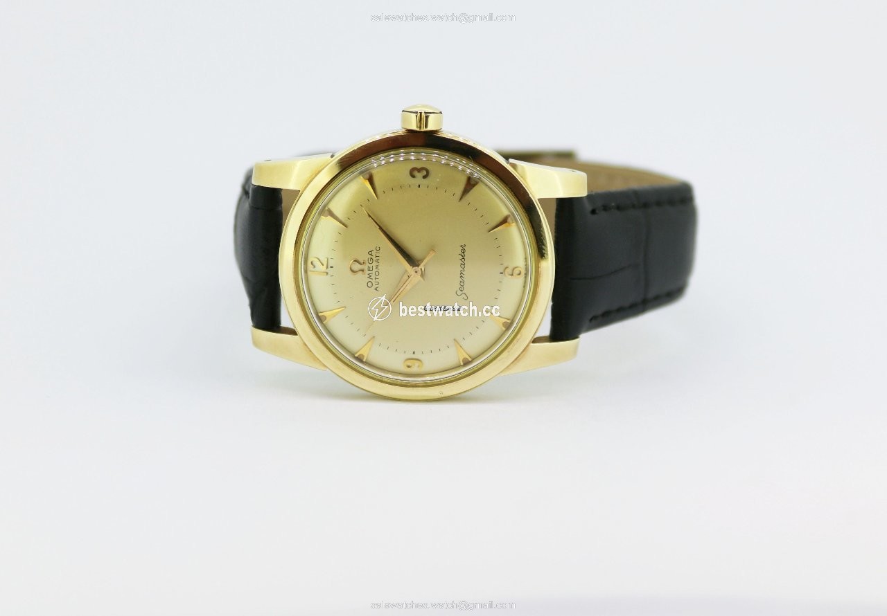 IMG_9085 Omega Seamaster Mens watch Unisex Automatic Yellow gold 2577 2520 SC Replica 2