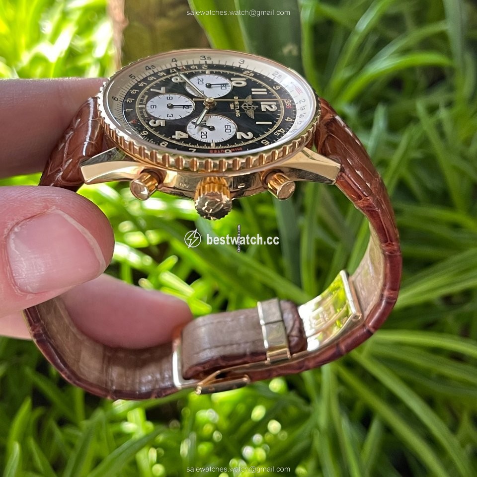IMG_9085 Breitling Navitimer Mens watch Unisex Yellow gold K30021 Replica 2