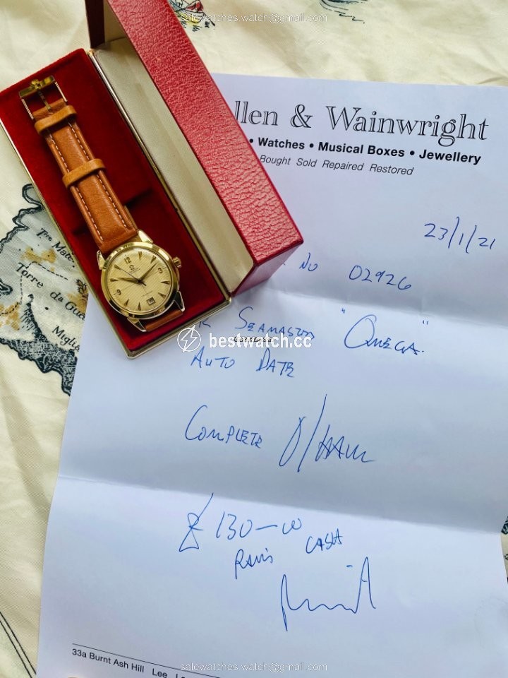 IMG_9085 Omega Seamaster Mens watch Unisex Automatic 2627-SC 14k solid gold Replica 2