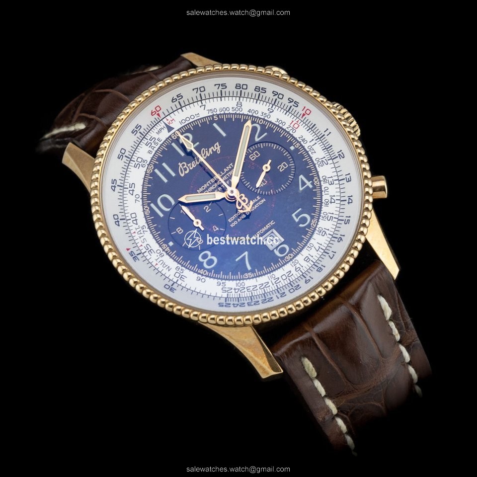 IMG_9085 Breitling Montbrillant Mens watch Unisex Automatic Rose gold K35330 Replica 2