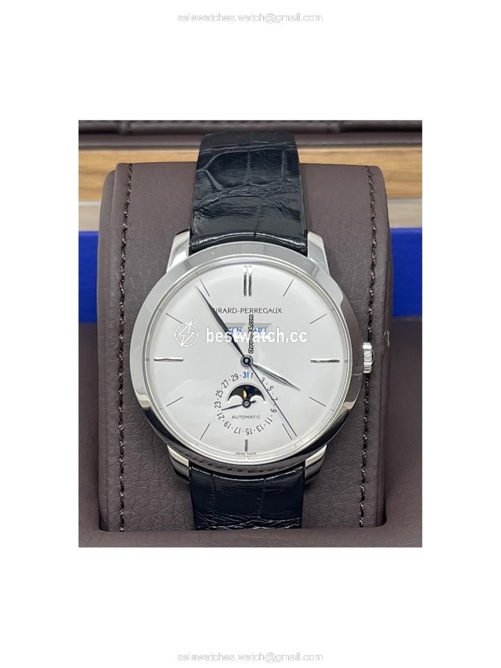 IMG_9085 Girard Perregaux 1966 Mens watch Unisex Automatic Platinum 49535-71-152-BK6A Replica 2
