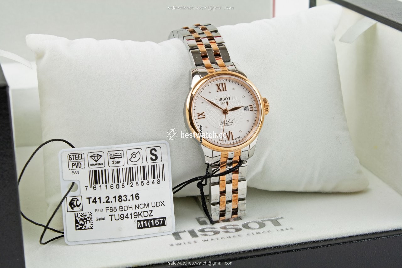 IMG_9085 Tissot Le Locle Womens watch Automatic Gold Steel T41218316 Replica 2