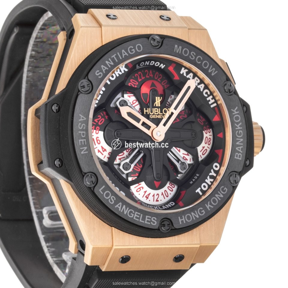 IMG_9085 Hublot King Power Mens watch Unisex Automatic Rose gold 771.OM.1170.RX Replica 2