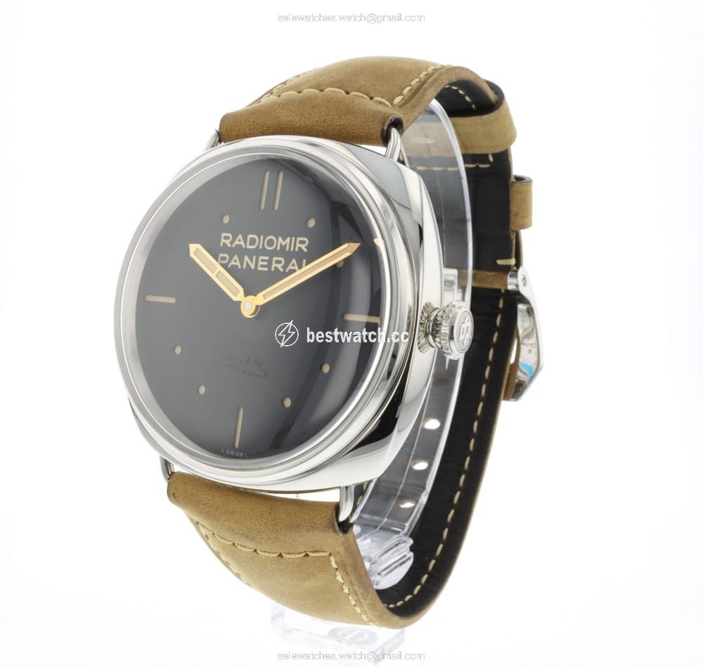IMG_9085 Panerai Radiomir 3 Days 47mm Mens watch Unisex Manual winding Steel PAM00425 PAM425 Replica 2