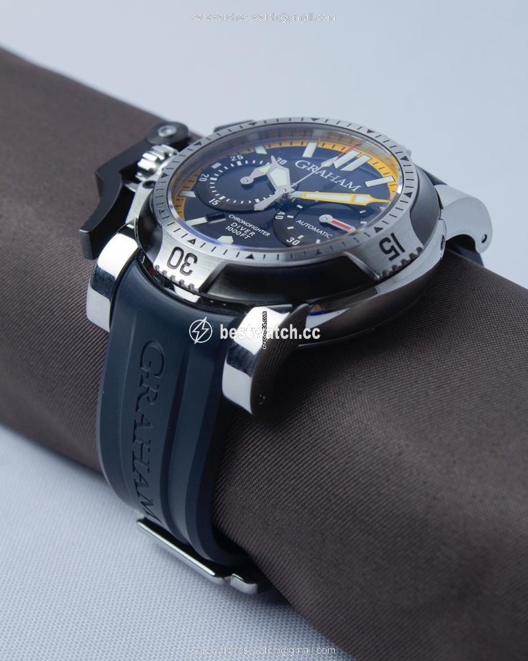 Graham Chronofighter Oversize Mens watch Unisex Automatic Steel 2OVAS Replica 2