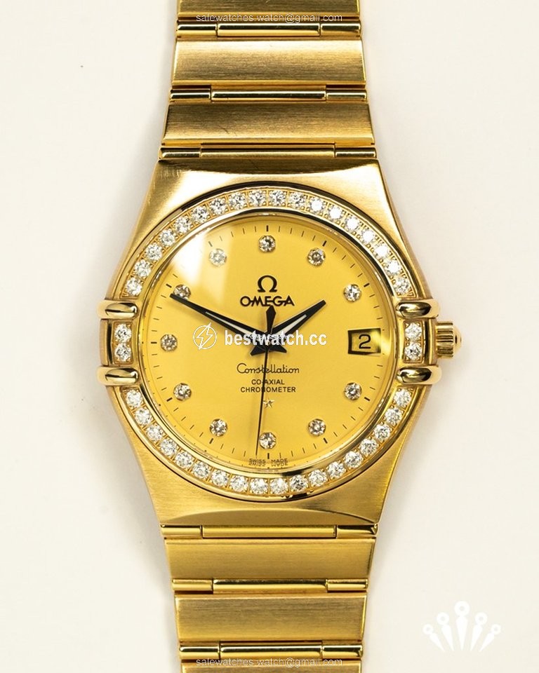 IMG_9085 Omega Constellation Automatic Yellow gold 111.55.36.20.58.001 Replica 2