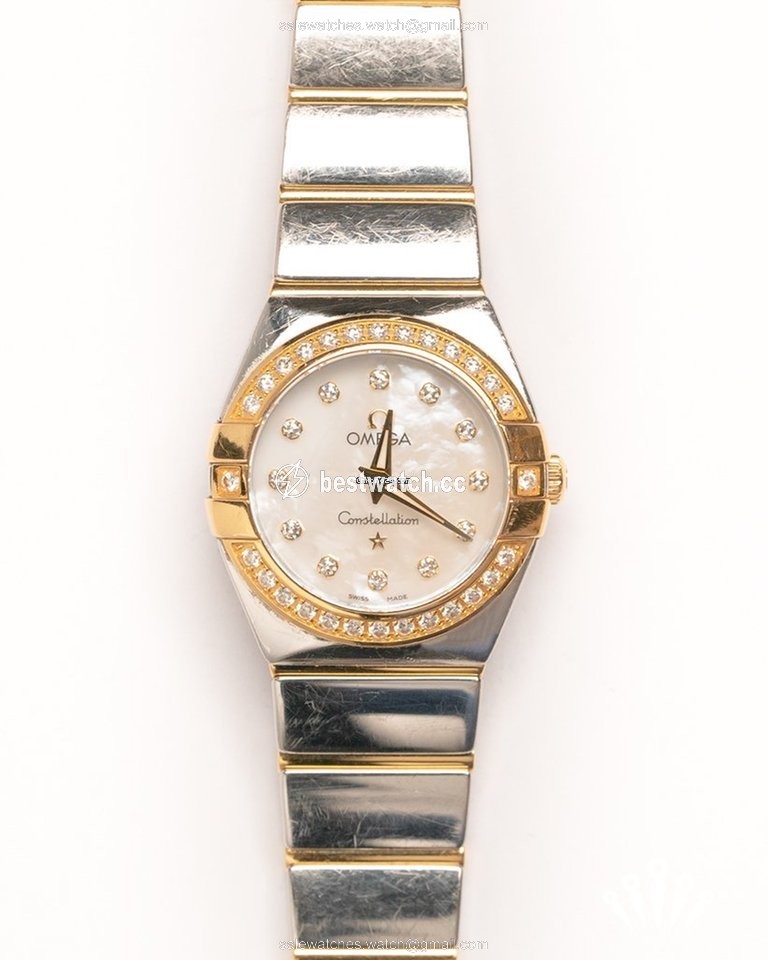 IMG_9085 Omega Constellation Quartz Quartz Gold Steel 123.252.460.55.007 Replica 2