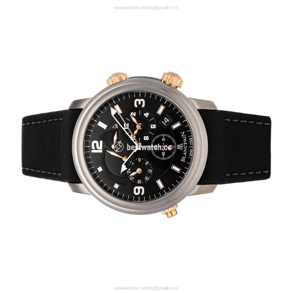 IMG_9085 Blancpain Leman Reveil GMT Mens watch Unisex Automatic Titanium 2041-12A30-64B Replica 2