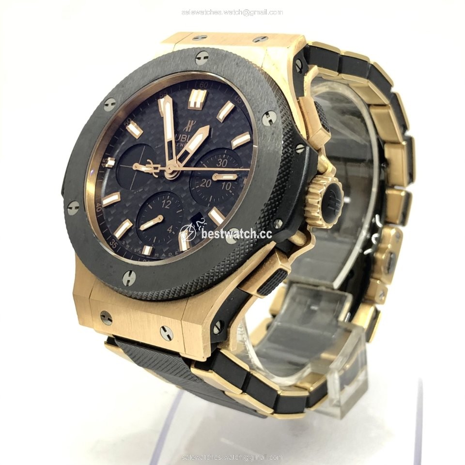 IMG_9085 Hublot Big Bang 44 mm Mens watch Unisex Automatic Rose gold 301.PM.1780.PB Replica 2