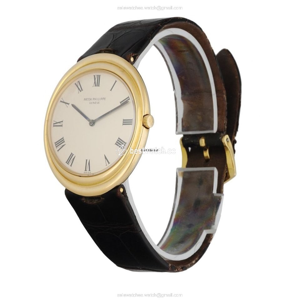 Patek Philippe Golden Ellipse Mens watch Unisex Automatic Yellow gold 3594 Replica 2