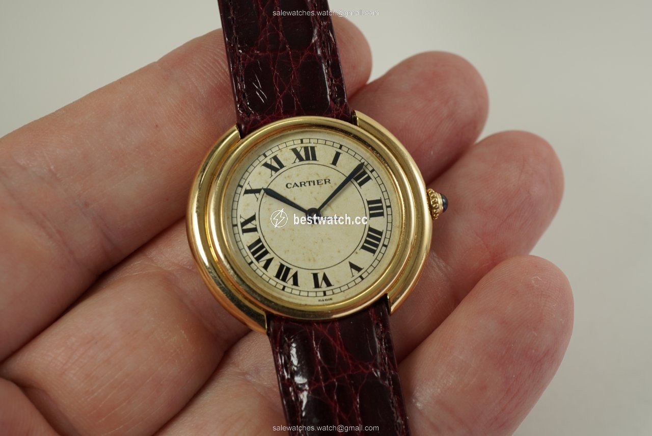 IMG_9085 Cartier Mens watch Unisex Automatic Yellow gold 881095 Replica 2
