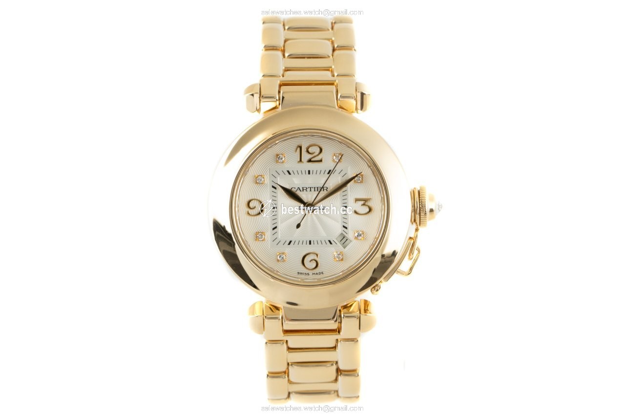 IMG_9085 Cartier Pasha Womens watch Automatic Yellow gold 2397 Replica 2
