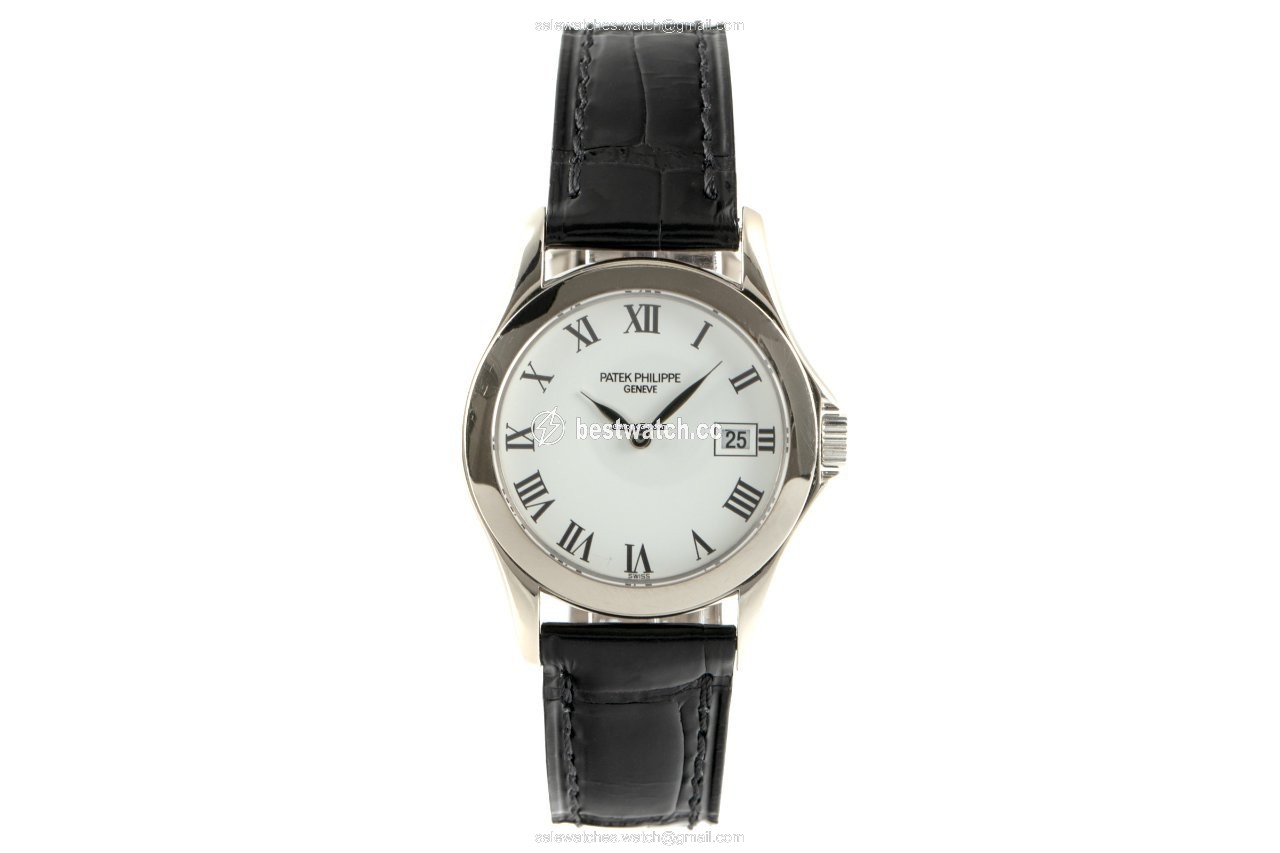 IMG_9085 Patek Philippe Calatrava Womens watch Quartz White gold 4906 Replica 2