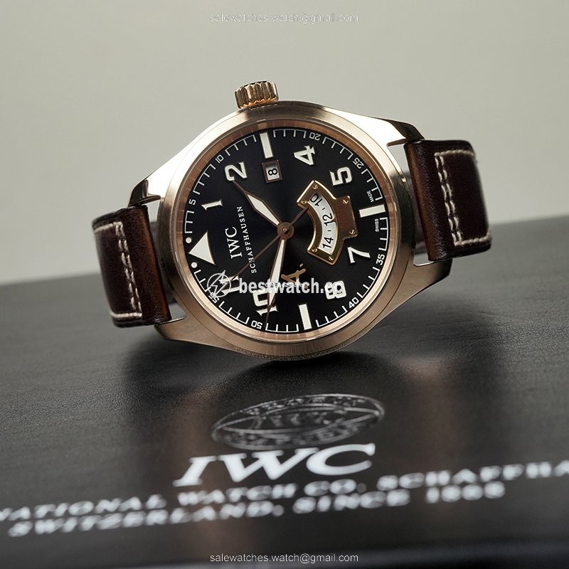 IMG_9085 IWC Pilot Mens watch Unisex Automatic Rose gold IW3261-03 Replica 2