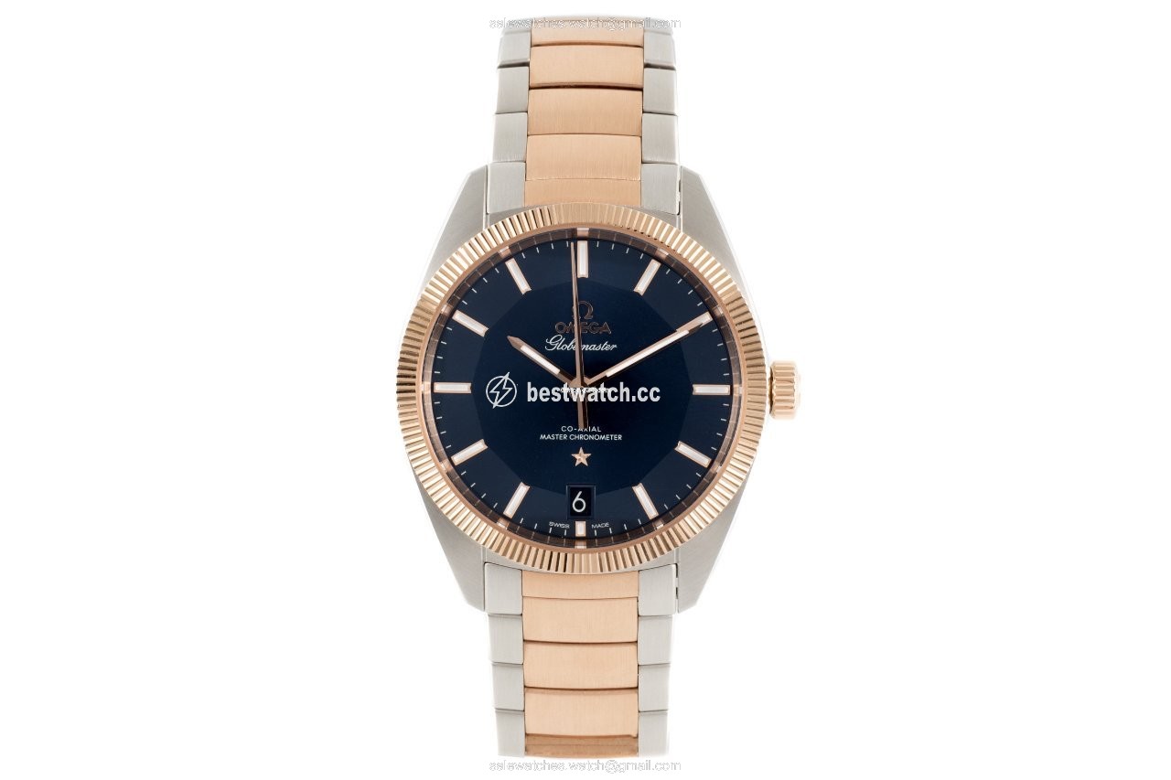 Omega Globemaster Mens watch Unisex Automatic Gold Steel 130.20.39.21.03.001 Replica 2