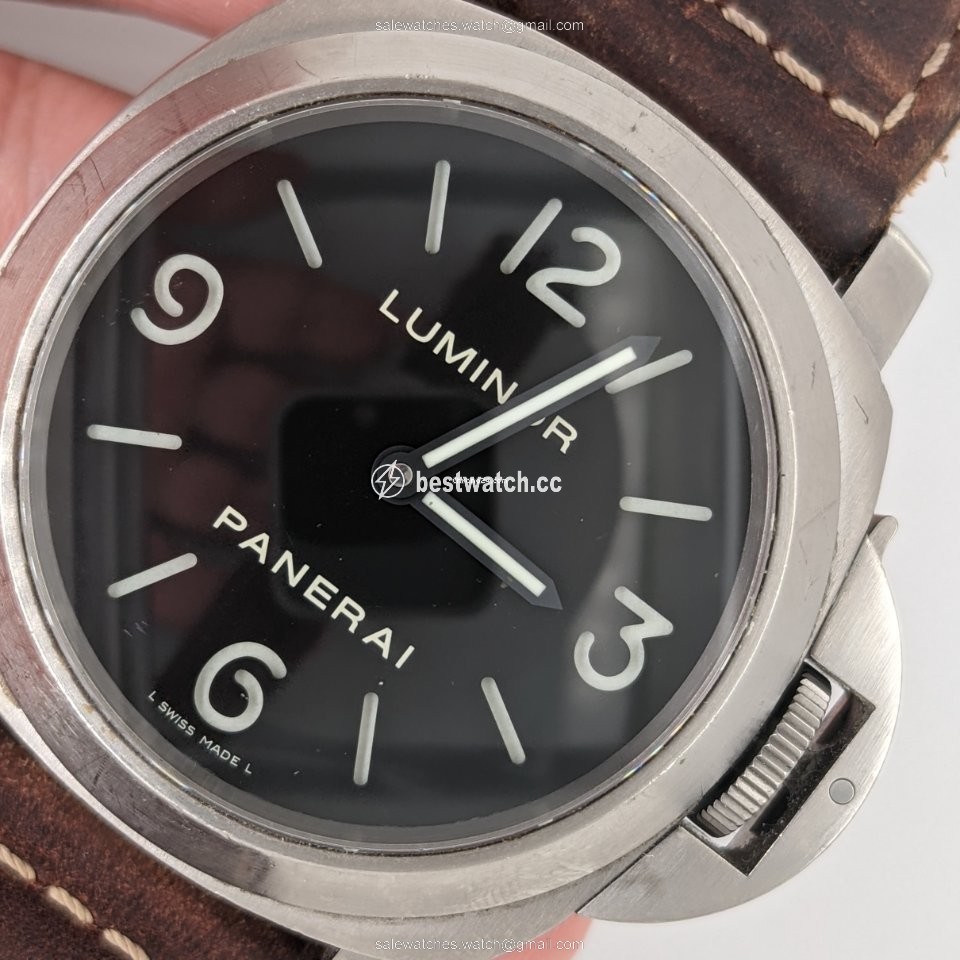 IMG_9085 Panerai Luminor Marina Mens watch Unisex Manual winding Titanium PAM 00116 Replica 2