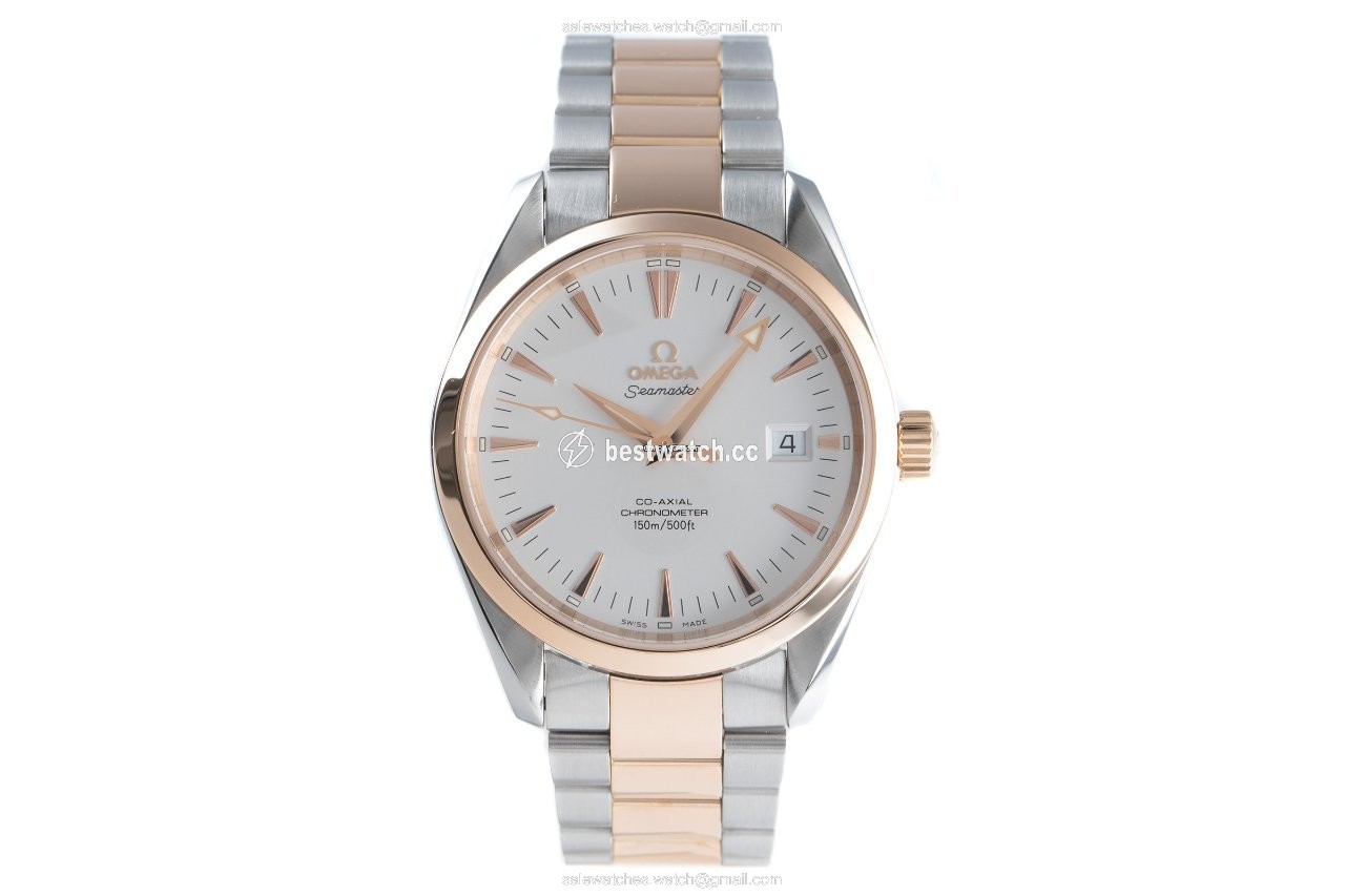 IMG_9085 Omega Seamaster Aqua Terra Mens watch Unisex Automatic Gold Steel 2303.30.00 Replica 2