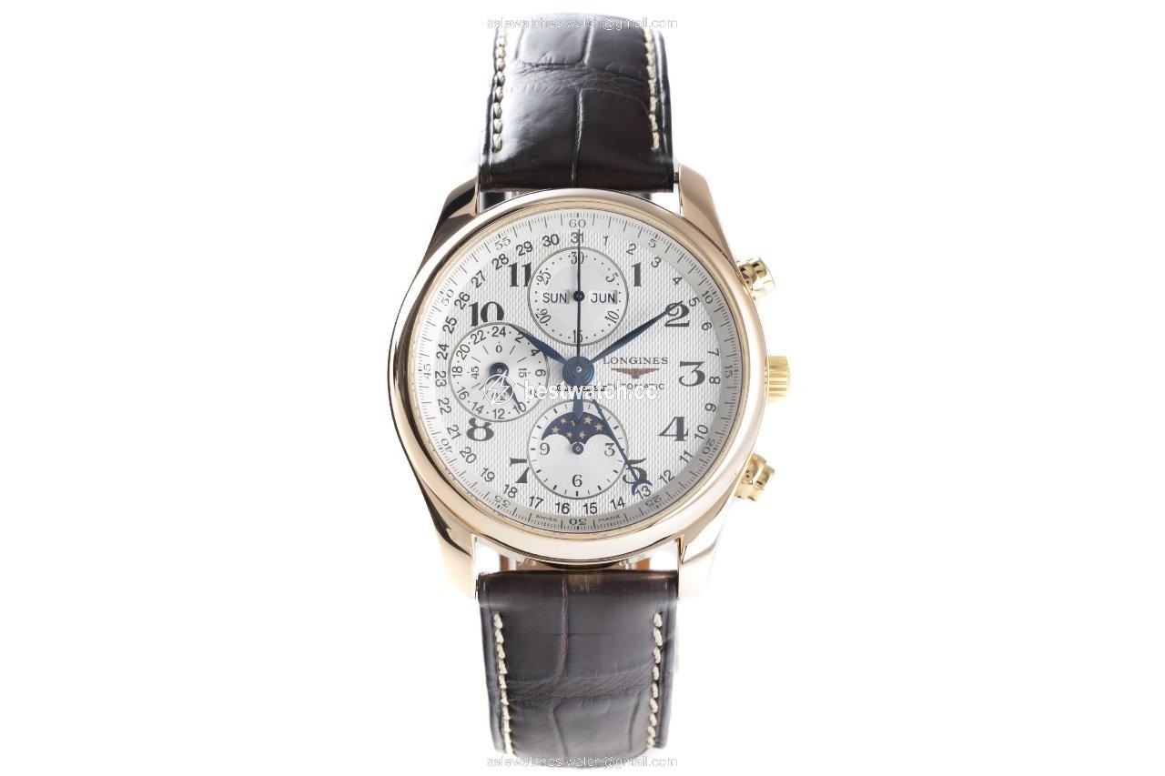 IMG_9085 Longines Master Collection Mens watch Unisex Automatic Red gold L2.673.8 Replica 2