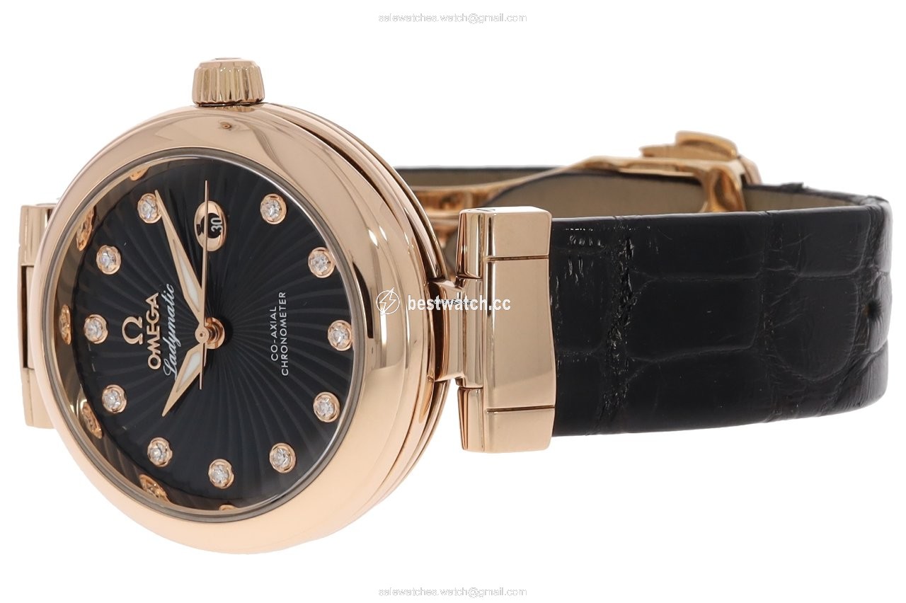 IMG_9085 Omega De Ville Ladymatic Automatic Red gold 425.63.34.20.51.001 Replica 2