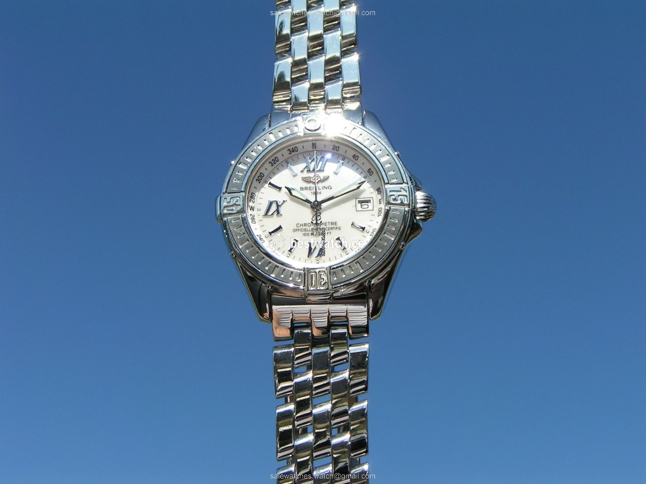 IMG_9085 Breitling Womens watch Quartz Steel A71365 Replica 2