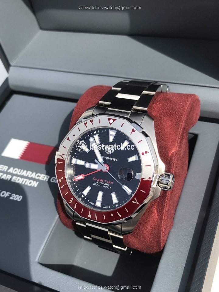 IMG_9085 TAG Heuer Aquaracer Mens watch Unisex Automatic Steel TAGHEUER AQUARACER GMT Replica 2
