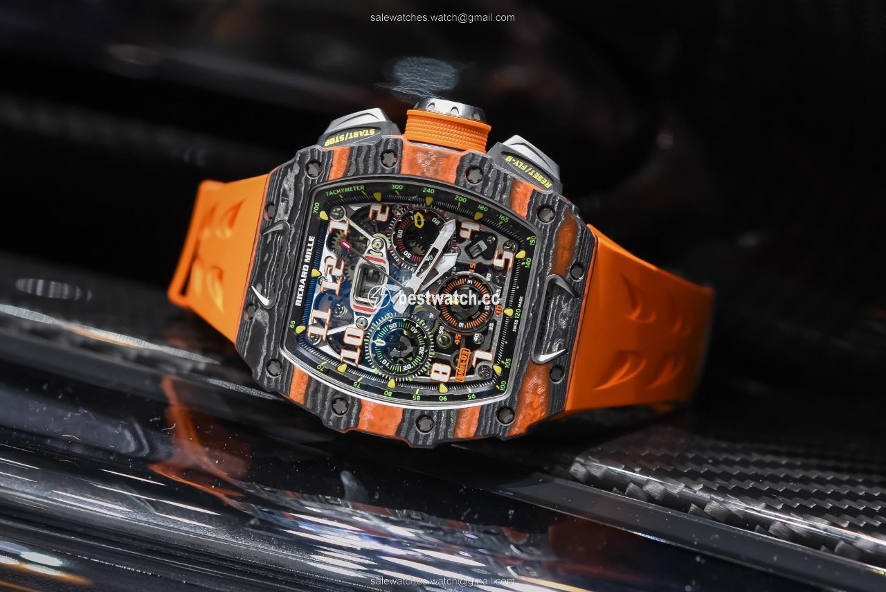 IMG_9085 Richard Mille RM 011 Mens watch Unisex Automatic Titanium RM 011-03 Replica 2