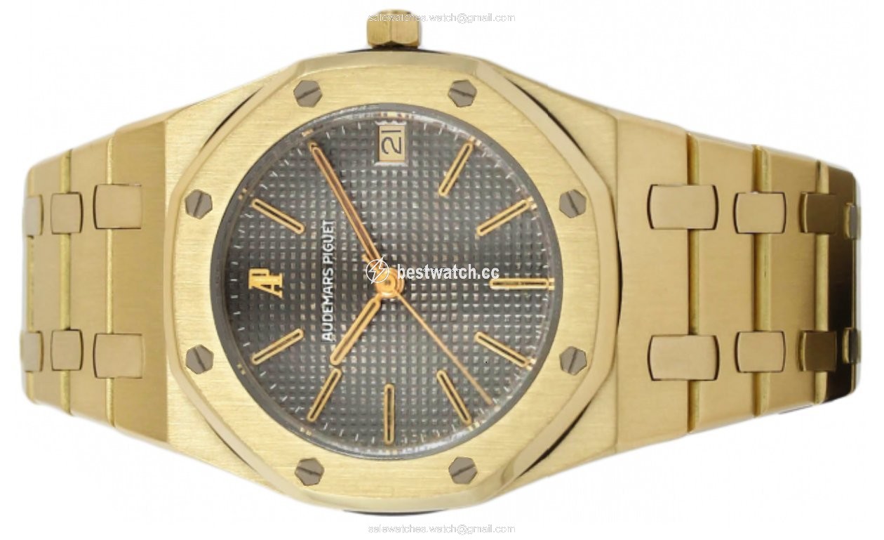 IMG_9085 Audemars Piguet Royal Oak Mens watch Unisex Quartz Yellow gold 6023BA Replica 2