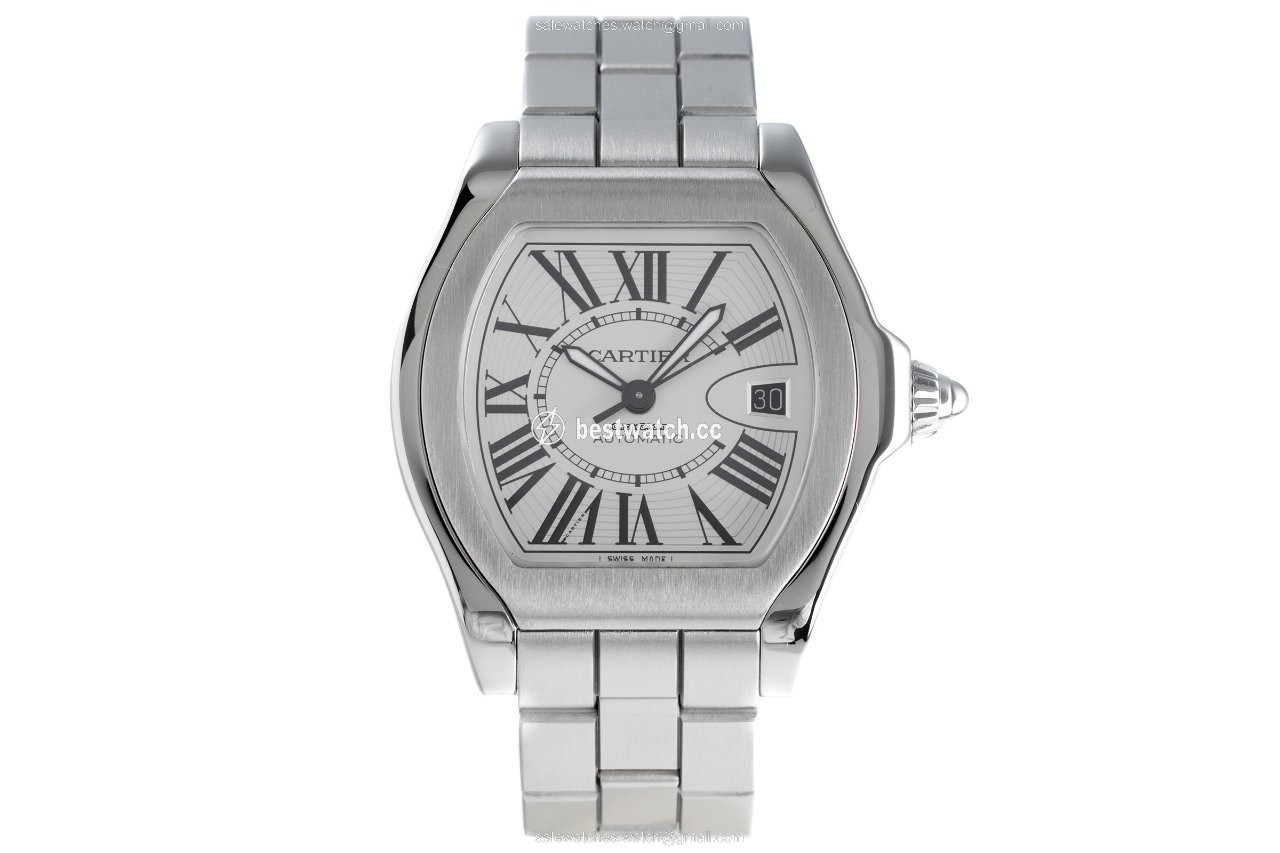 IMG_9085 Cartier Roadster Mens watch Unisex Automatic Steel 3312 Replica 2