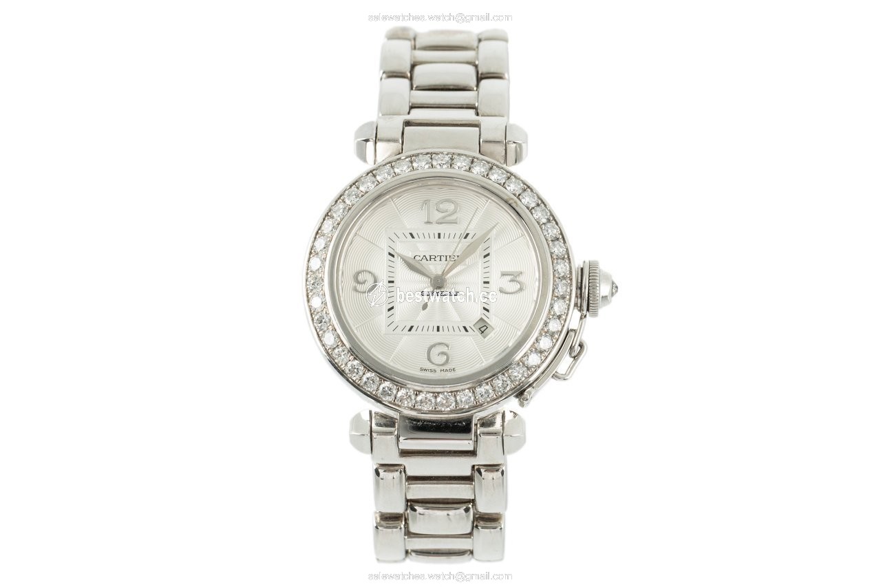 Cartier Pasha Womens watch Automatic White gold 2398 Replica 2