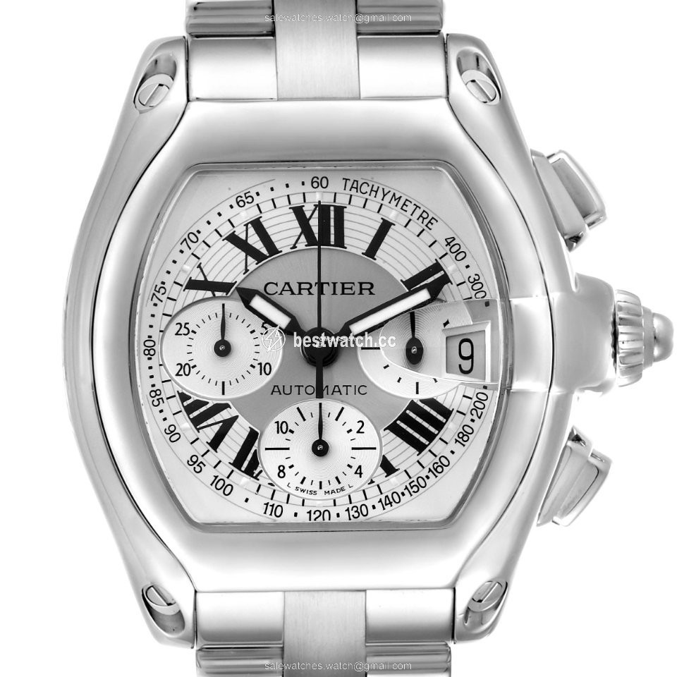 Cartier Roadster Mens watch Unisex Automatic Steel W62006X6 Replica 2
