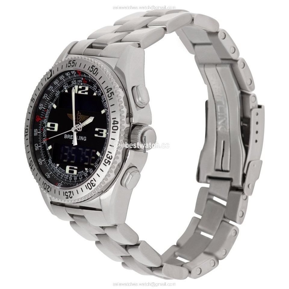 IMG_9085 Breitling B-1 Mens watch Unisex Quartz Steel A68062 Replica 2