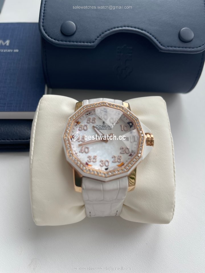 Corum Admirals Cup Competition 40 Womens watch Manual winding Rose gold 082.951.85 0089 PN34 Replica 2