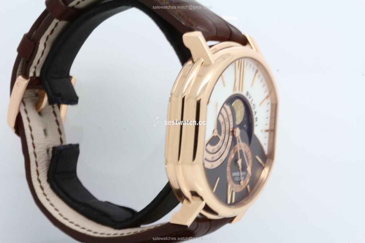 IMG_9085 Bulgari Daniel Roth Mens watch Unisex Manual winding Rose gold BRRP46C14GLDMP Replica 2