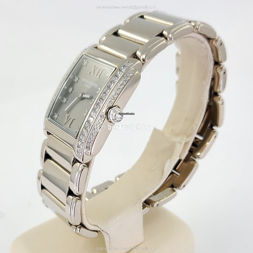 Patek Philippe Twenty~4 Womens watch Quartz White gold 4910 20G Replica 2