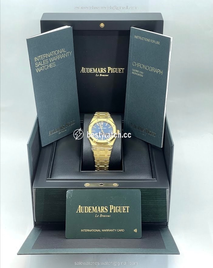 Audemars Piguet Royal Oak Selfwinding Womens watch Automatic Yellow gold 15450BA.OO.1256BA.02 Replica 2