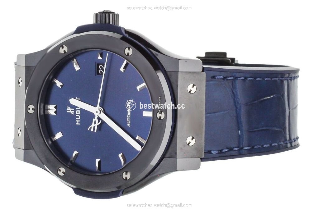 Hublot Classic Fusion Blue Mens watch Unisex Automatic Ceramic 542.CM.7170.LR Replica 2