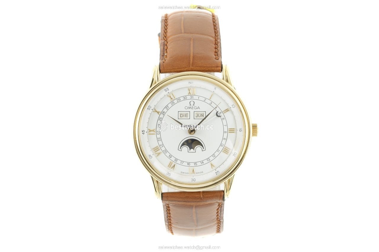 Omega Mens watch Unisex Automatic Yellow gold 156.003 Replica 2